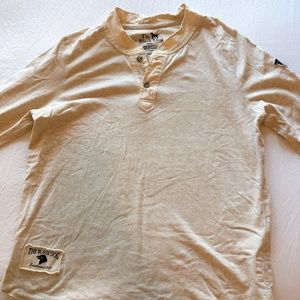 Black Dog Oversized Long-Sleeve Shirt, Tan